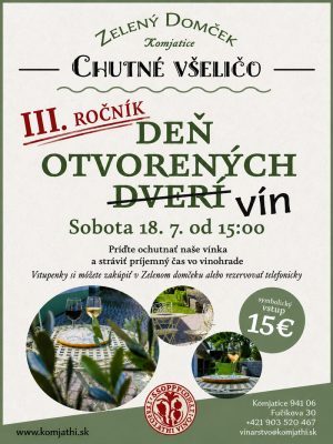 Deň otvorených dverí / vín 2026
